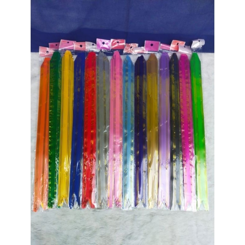 

(isi 10pcs) pita tarik/ pita serut list gold uk 30mm