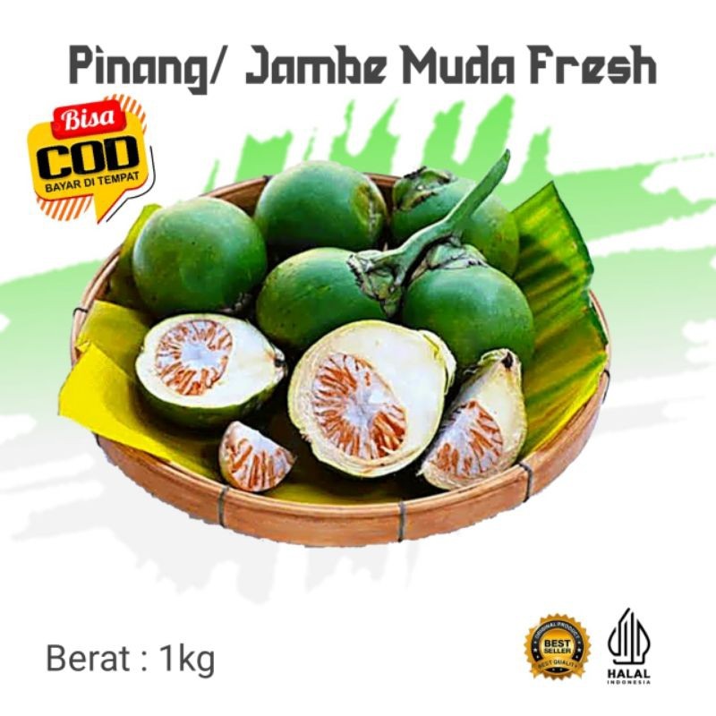 

1kg Buah Pinang Muda Segar-jambe muda fresh COD (B_S)