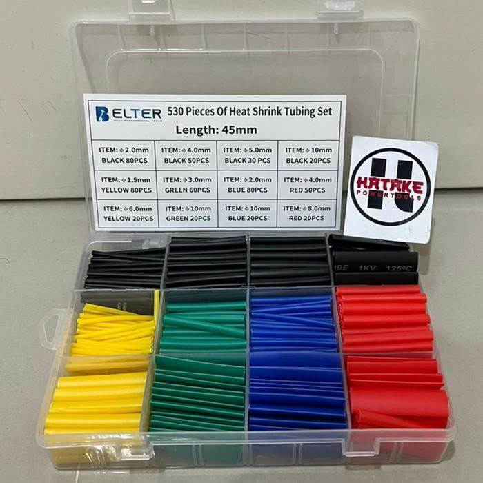 

Belter Heat Shrink Tube 530 Pcs Selongsong Kabel Bakar Isolasi Bakar