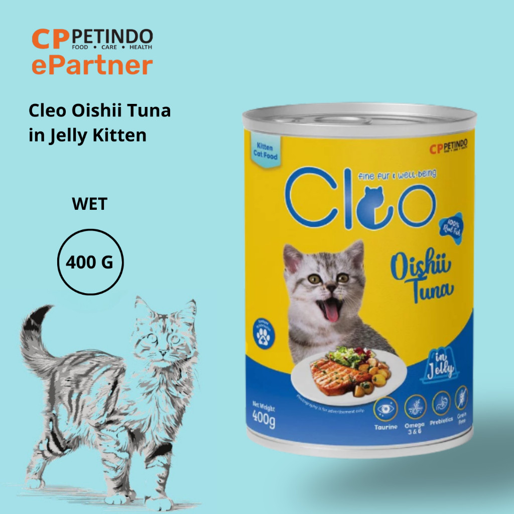 Cleo Can Kitten Oishii Tuna Jelly 400gr