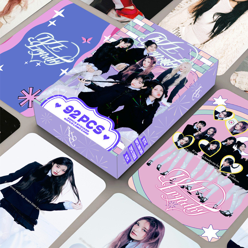 

92 Small Cards IVE Double-sided Box Cards LOMO Cards Fan Support Instagram Cards Photo Cards Stickers and Greeting Cards