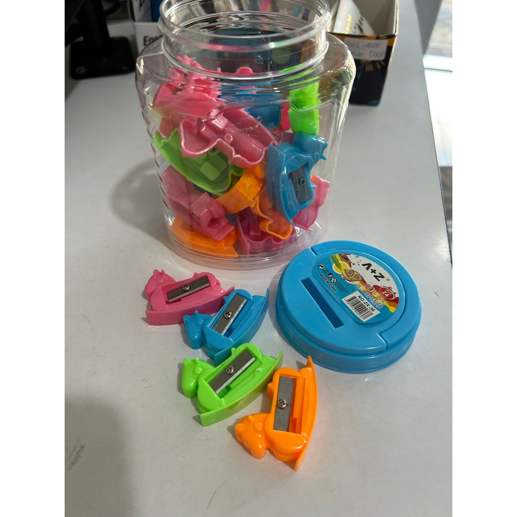 

(3 PCS) Rautan Serutan Sharpener A+Z Bentuk biola mix
