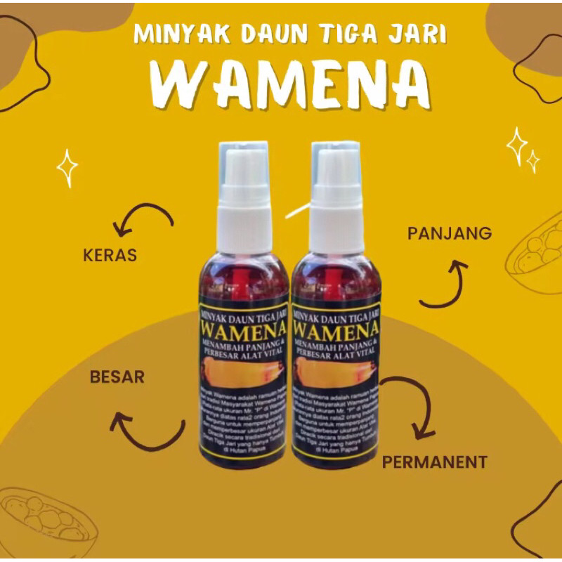 Minyak Wamena Daun Tiga Jari Asli Papua Original Pembesar Dan Panjang - ByBekasiSehat