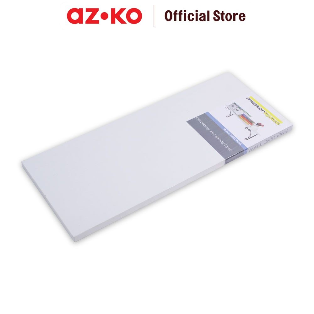 AZKO Masterspace Rak Dinding 60x25x1.8 cm - Putih Decorative Wall Shelf Rak Tembok Serbaguna Ambalan