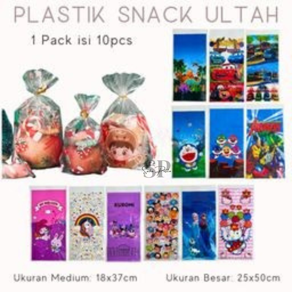 

Plastik Snack Ulang Tahun Anak 10pcs / Tas Ulang Tahun Bingkisan Snack Ultah