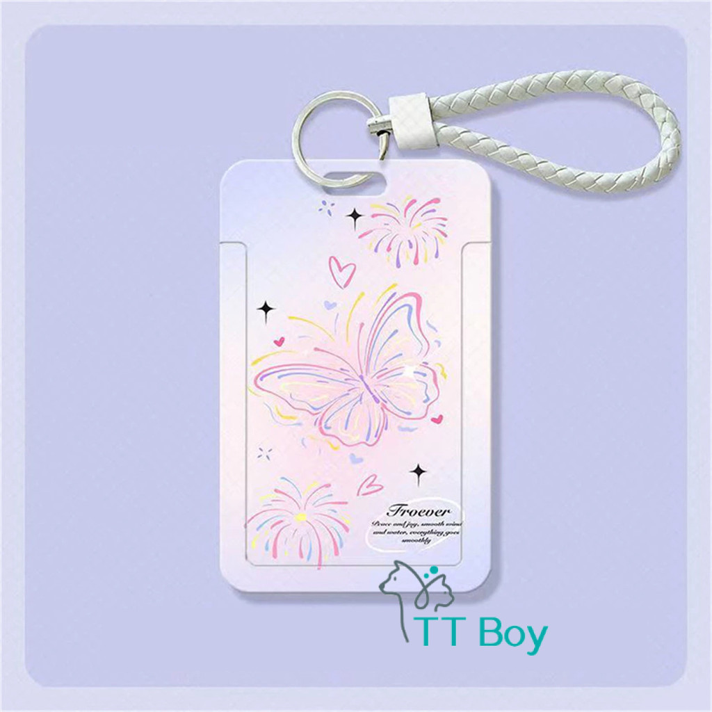 

TT BOY ID Card Holder Motif Kupu Kupu Merah Muda Biru Yang Bergaya Korea | Tempat Pelindung Kartu Nama Photocard Sekolah Kantor Photocard Photo Card