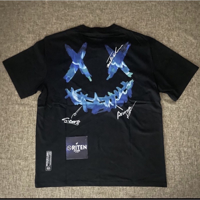 Kaos Oversize Ricky Is Clown Blue Thunder Tee Black / RickyisClown