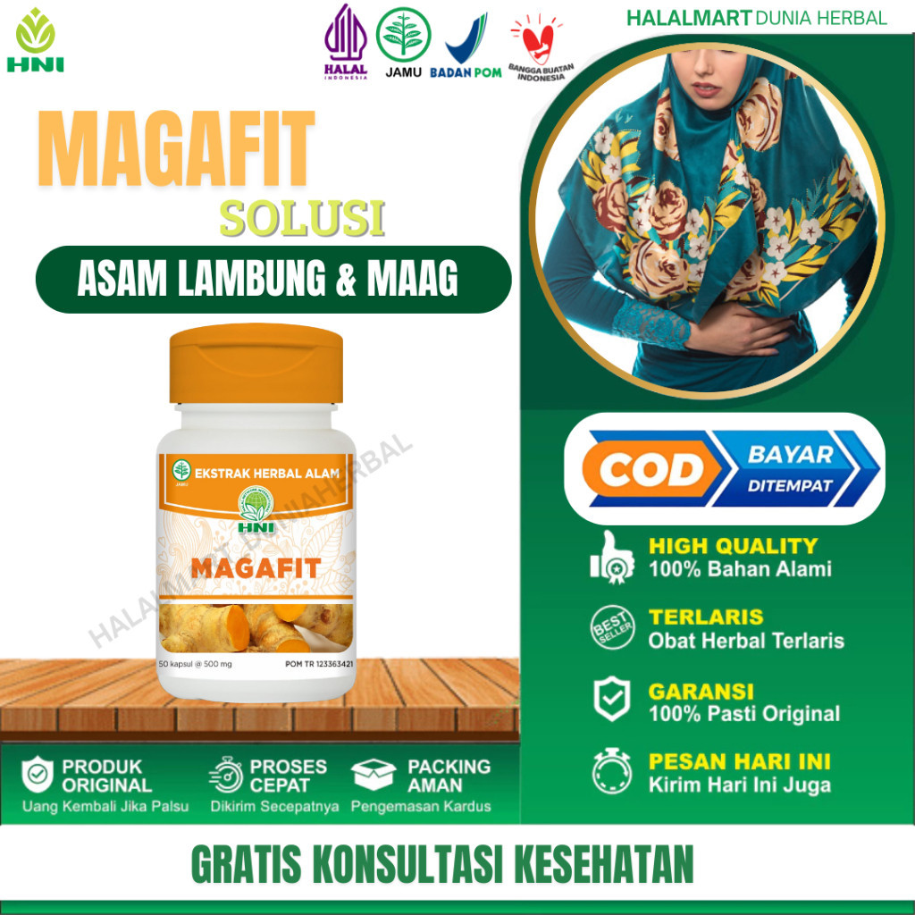 

Original MAGAFIT Kapsul Herbal Untuk Mengatasi Maag Akut/Kronis Gred Mengobati Asam Lambung/Perut Kembung