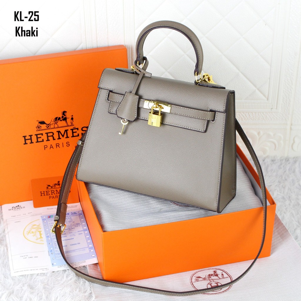 TAS WANITA KELLY EPSOM HQ 25CM KL-25 (FREE BOX)