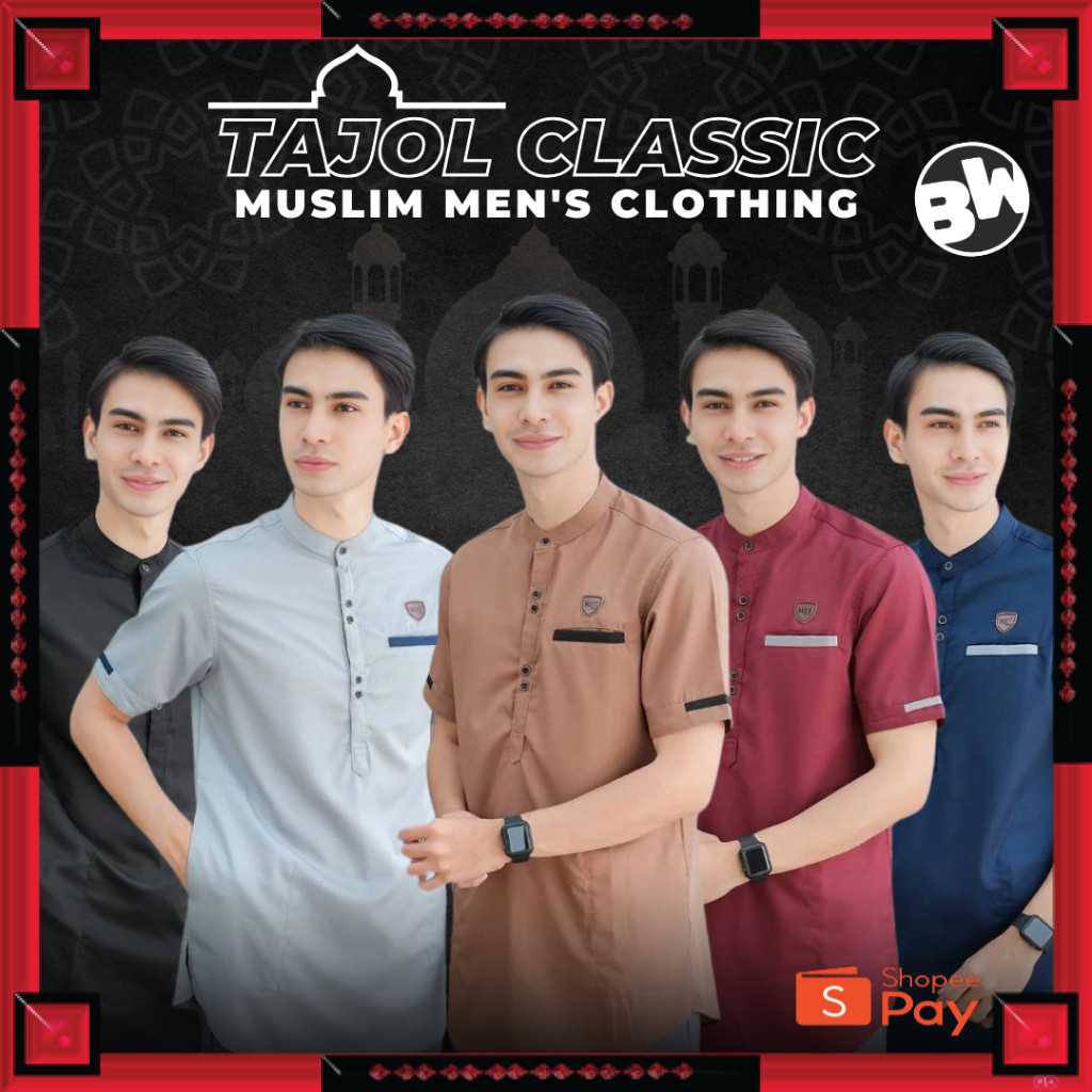 [PREMIUM ORIGINAL] BATIK WILDAN - Baju Koko Kurta Dewasa Lengan Pendek Material Catton  Adem Serap K