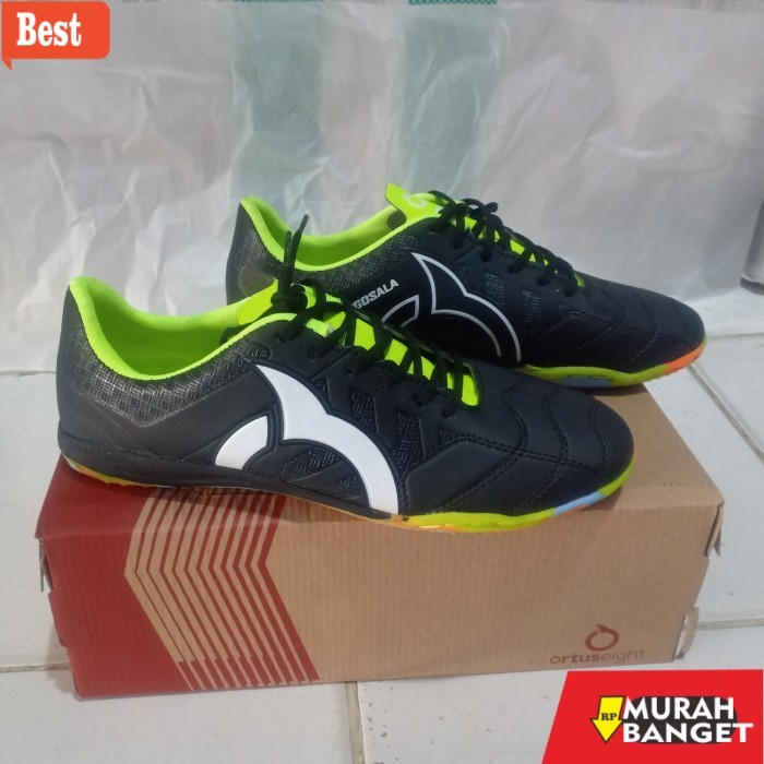 rekomendasi sepatu futsal sepatu futsal mizuno in hitam lis putih - Putih, 39