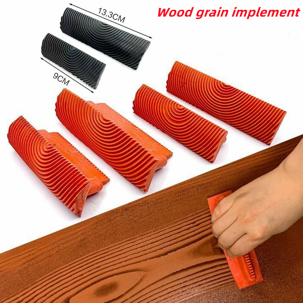 

6-8Pcs/set Rubber Roller Brush Painting Tools DIY Imitation Wood Graining Texture Roller Wall Painting Tools for Home Decoration
