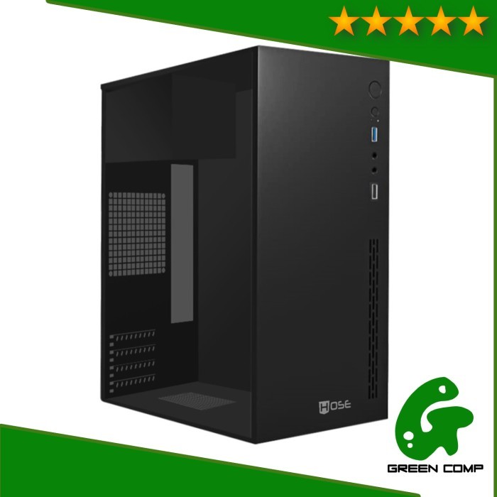 PC CASE HOSE ALLICE BLACK - Mini Tower include PSU 380W - Casing PC