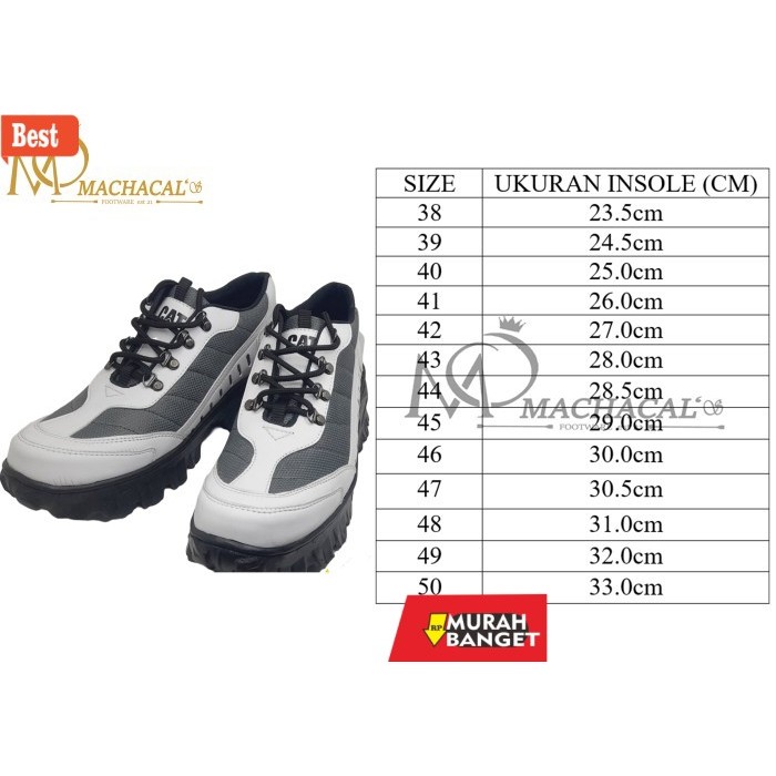 sepatu safety terbaik SEPATU SAFETY CAT UKURAN BIG SIZE 38 39 40 41 42 43 44 45 46 47 48 - 49