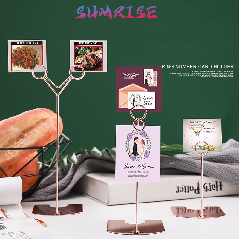 

Food Tag Stand Logam Menu Stand Display Table Number Stand Price Tag Holder Nomor Meja 20cm