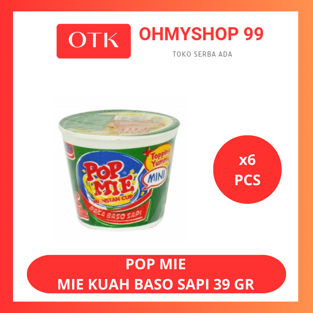 

Pop Mie Mini Baso Sapi 6x39gr