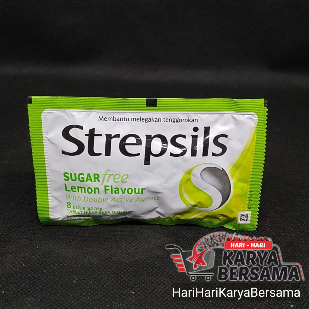 

MAKANAN RINGAN PERMEN STREPSILS SUGAR FREE LEMON 8'S X 18.8GR