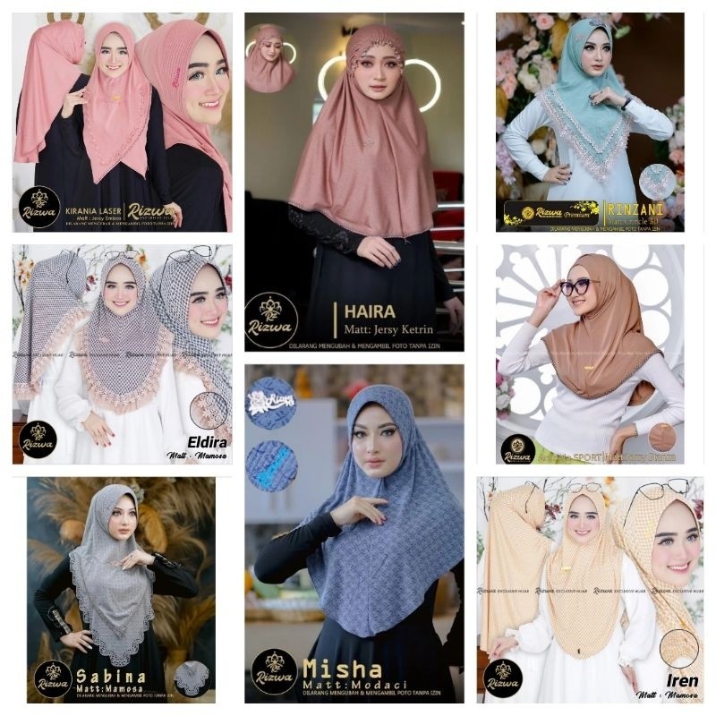Cuci Gudang RIZWA HIJAB•jilbab instan•hijab cuci gudang•daily•rizwa hijab