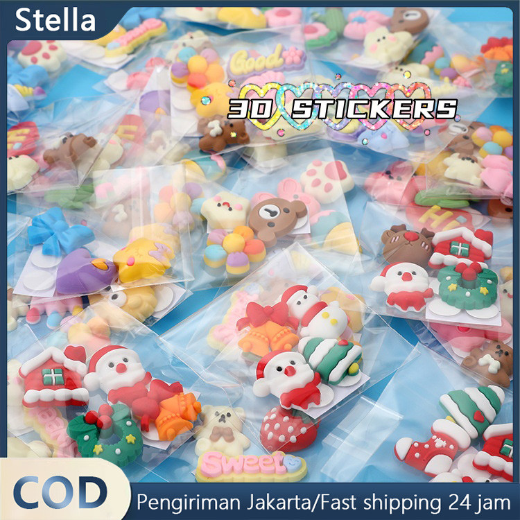 

4PCS Stiker 3d Stiker Cangkir Termos Stiker DIY Stiker Kulkas Stiker Casing Ponsel