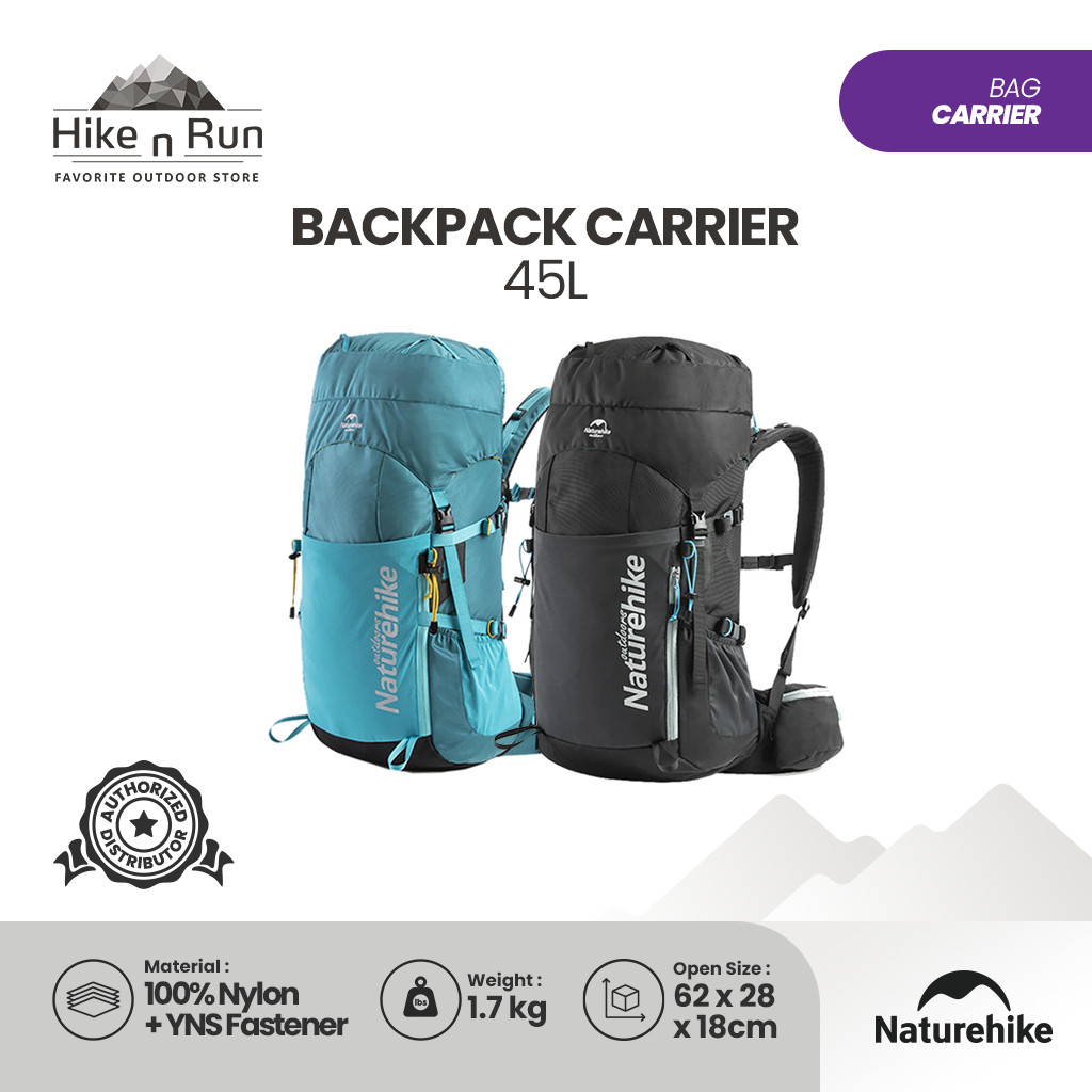 Naturehike Tas Carrier 45L NH18Y045-Q Trekking Backpack