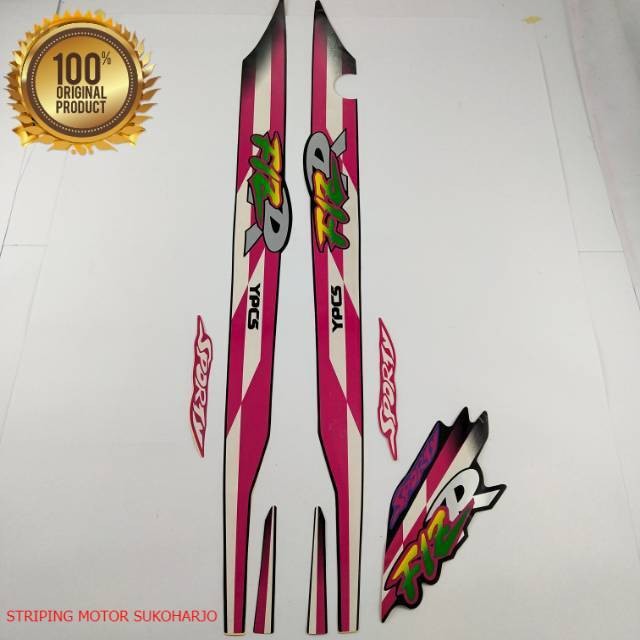 (ORI) striping yamaha fizr fiz r 1995 1996 sporty hitam  kualitas original