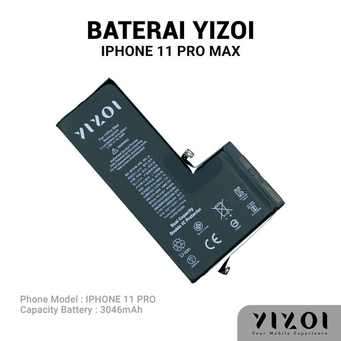 Baterai Kualitas Original YZI  Baterai IPHONE 11 PRO MAX BATRE BATERAI BATRAI
