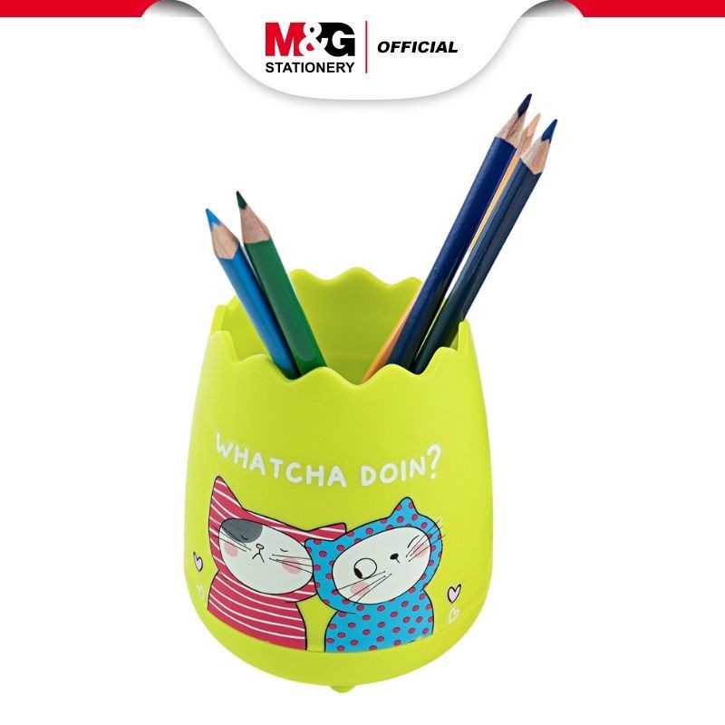 

M&G Tempat Pulpen/Pen Holder 95*105mm Motif Kucing Lucu