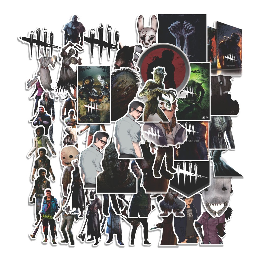 

COD 50 Pcs Stiker DEAD BY DAYLIGHT HORROR GAME Lucu Anti Air Untuk Dekorasi Notebook Sepeda Skateboard Handphone