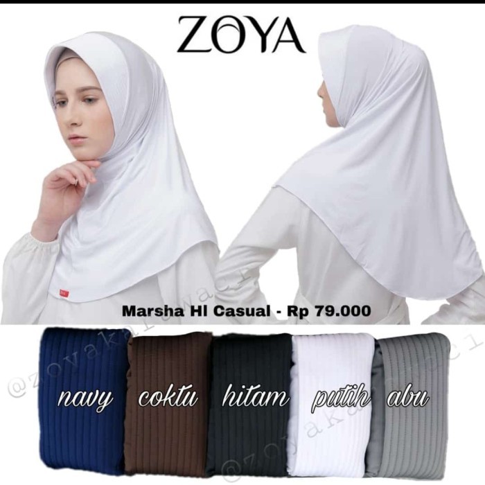 ☞NEW TREND ☜-[Fashion Muslim] Bergo marsha HL zoya Ori - Hitam