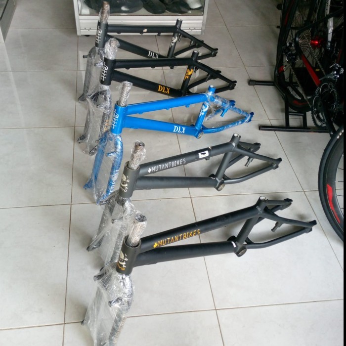 Frame batangan + fork sepeda BMX alloy v brake maupun ubrake street mutant bike federal DLX - MUTANT
