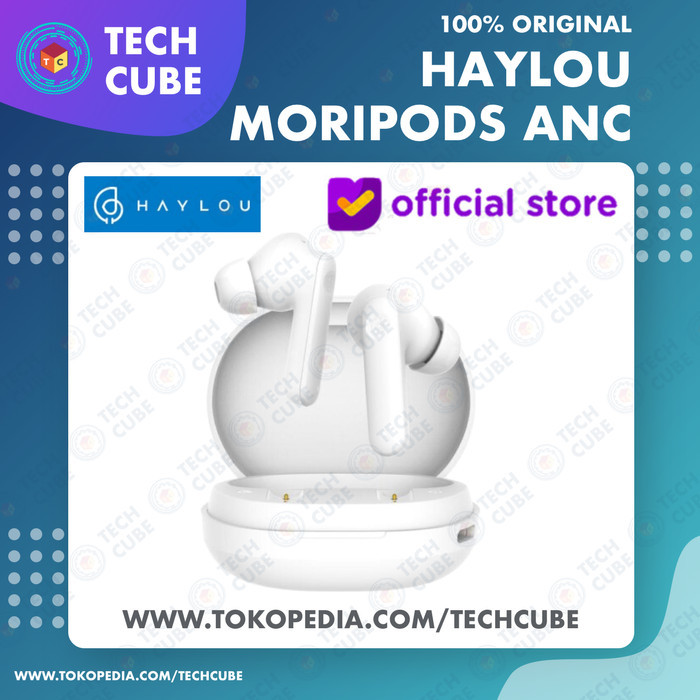 [BEST SELLER] Haylou Moripods ANC TWS Wireless Earphone Headset Alt GT5 GT7 GT1 PRO - Putih