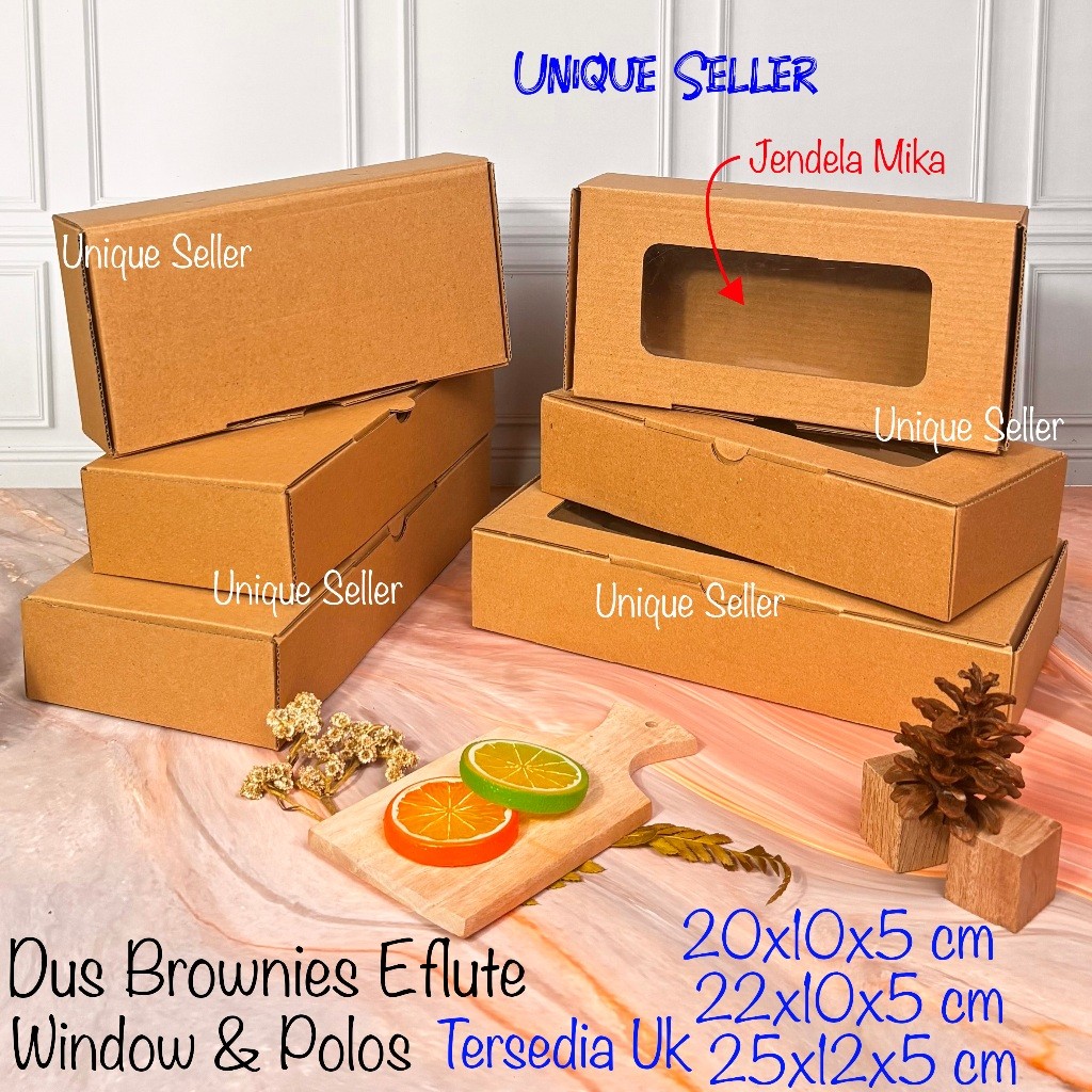 

[Isi10] Dus Box Kotak Brownies 20x10x5 22x10x5 25x12x5 EFLUTE JENDELA MIKA / Dus Box Kotak Hampers Kue Jajan Souvenir Roti Brownies 20x10x5 22x10x5 25x12x5 EFLUTE WINDOW / Dus Box Kotak Packing Olshop Coklat Corrugated EFlute Uk 20x10 22x10 25x12 x 5