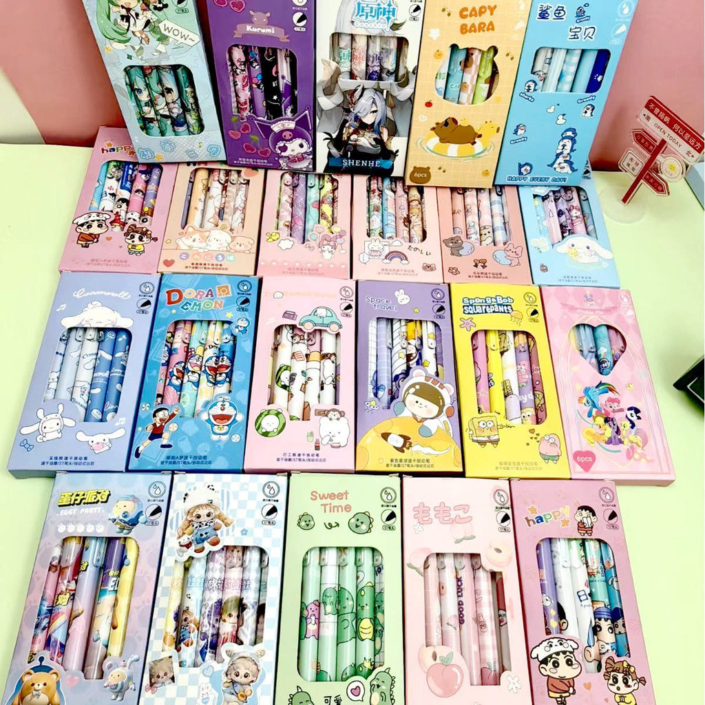 

VIRAL! PULPEN GEL 1 SET ISI 6 PCS MOTIF KARTUN JEPANG HANTSUNE MIKU DAN GAME GENSHIN IMPACT