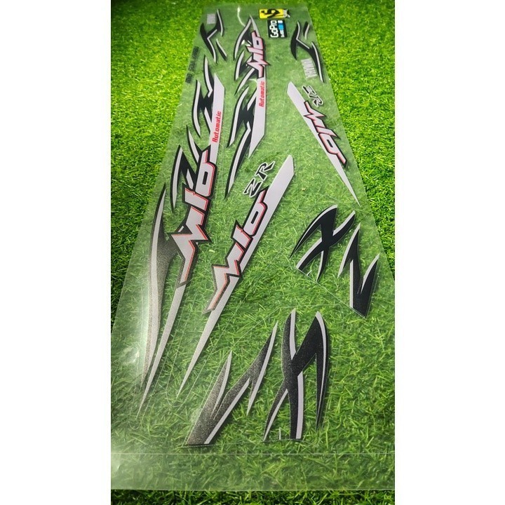 Striping UV Transparan Mio Soul Karbu | Sticker Yamaha Mio Amore Variasi Api | Striping Motor Mio Ka