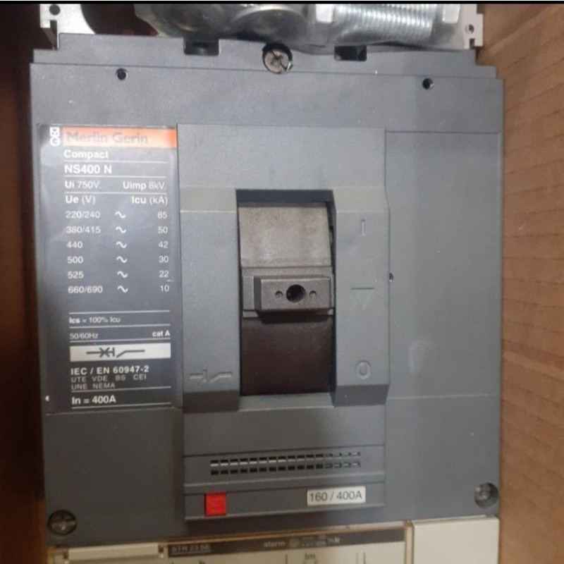 mccb schneider merlin gerin 50ka 3phase ns400n 400amper