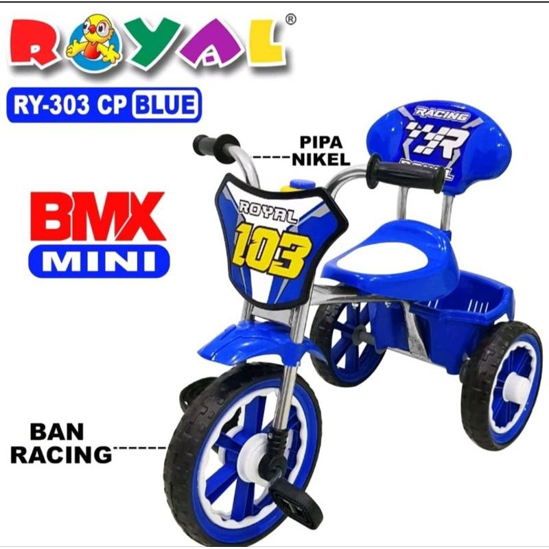 JH77YT ROYAL BABY - SEPEDA ANAK RODA TIGA ROYAL TYPE 303