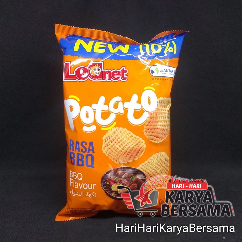 

MAKANAN RINGAN SIANTAR TOP SNACK LEANET POTATO RASA BBQ 60GR