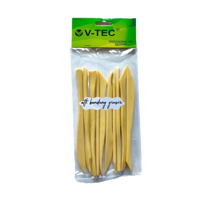 

Pisau Ukir Tanah liat V-Tec Clay Knife Plastik VT-28/10 Set 10 pcs