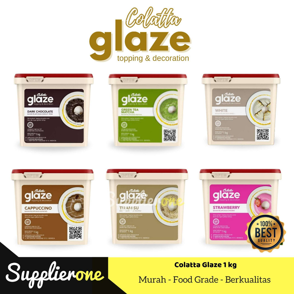 

Colatta Glaze / Selai Dark Cokelat 1kg / Selai Tiramisu 1kg / Selai Roti / Topping Selai Colatta Glaze