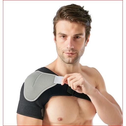 Deker Pelindung Bahu Tangan Anti Cedera ATHLETS Nylon Premium Korektor Penyangga Bahu Pria Wanita Ko