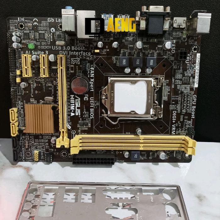 Motherboard ASUS H81M-A Socket 1150 – Support Gen 4 Haswell, HDMI, DDR3 Daeng Komputer