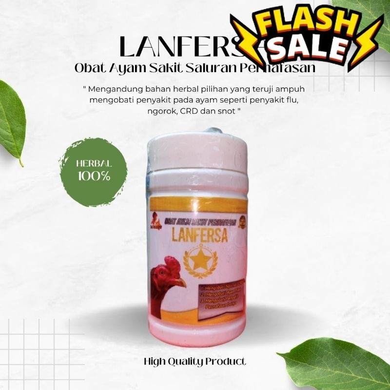 Hot Obat Ayam Ngorok LANFERSA Ampuh Mengobati Penyakit Ayam Flu SNOT Crd & Ngorok obat ayam ngorok p