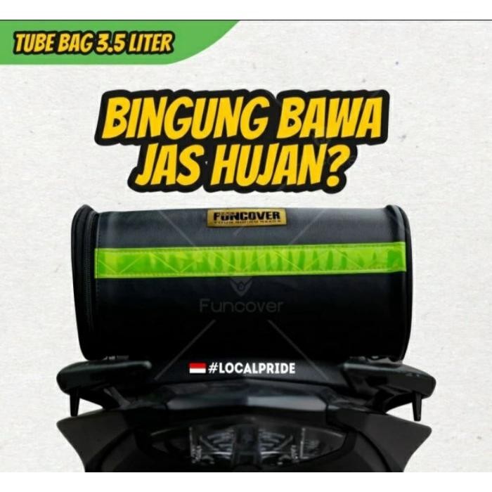 Tabung Tas Jas Hujan FUNCOVER ADV PCX NMAX AEROX NINJA VIXION BYSON Uk 3.5 L Semua Motor - Tabung Ja