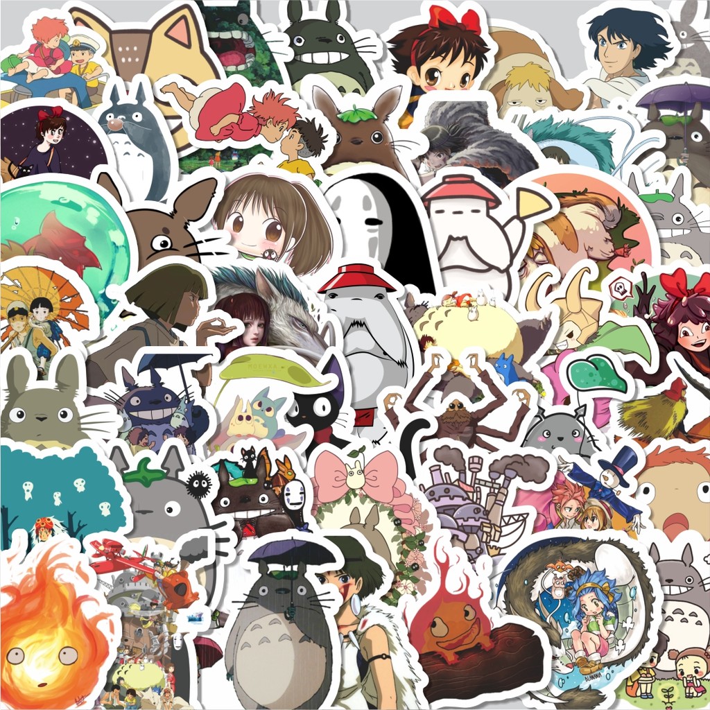 

Stiker Cutting Pack Stiker Anime Studio Ghibli Isi 100Pcs Series Aesthetic Lucu Keren Untuk Koper Bahan Vynil