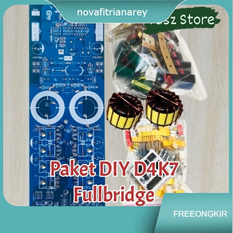 Paket DIY D4K7 fullbridge Full fitur class d Power Amplifier