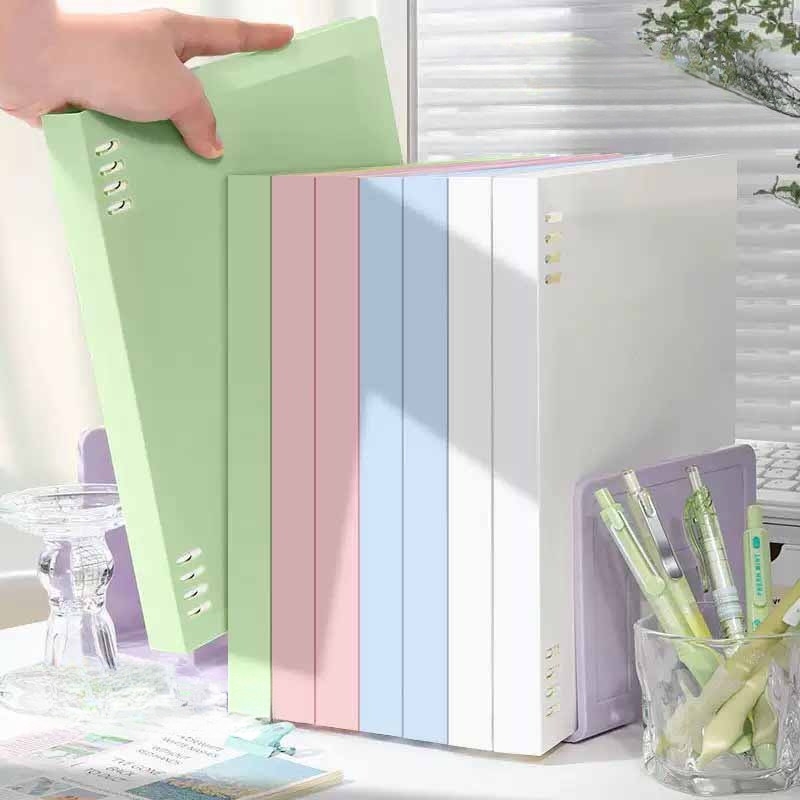 

Buku Diary Aesthetic Loose Leaf Notebook A5 B5/Buku Catatan Binder Clip Notebook 60 Lembar / Buku Tulis Sekolah Barang Aesthetic For Student Back To School Office Stationery