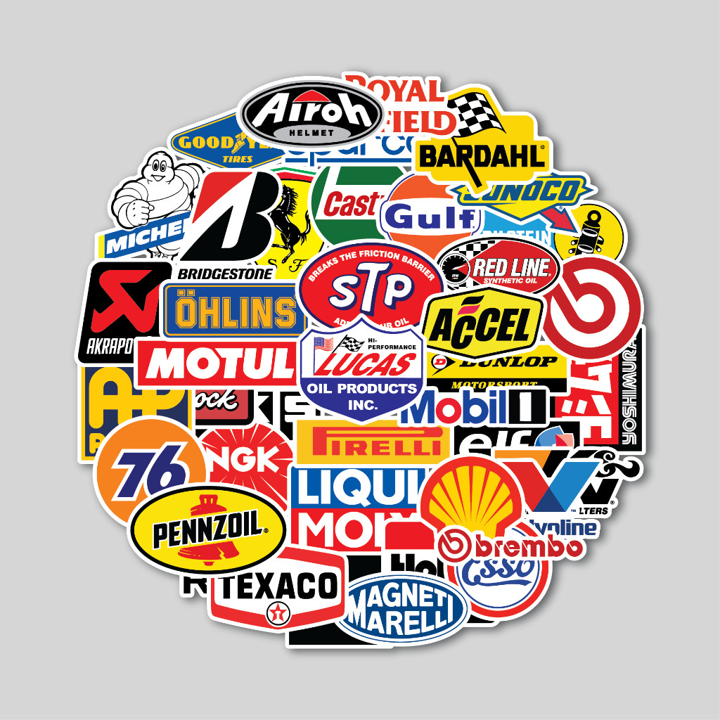 

STICKER PACK MOTORSPORT BRAND LOGO | STICKER TUMBLER | STIKER LAPTOP KOPER HELM