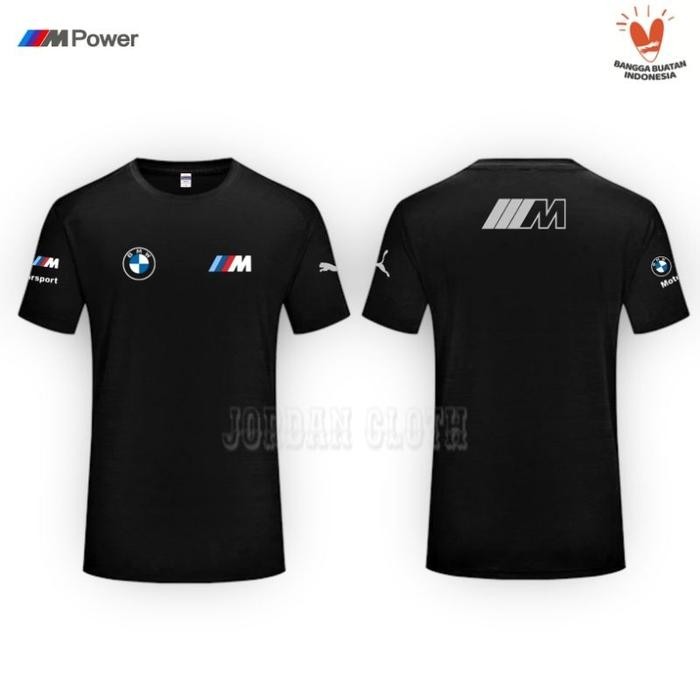 Tshirt Baju Kaos BMW M Sport Performance - Hitam, S