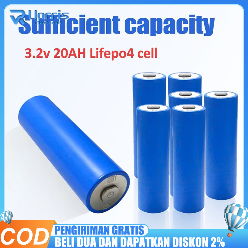 BATTERY LIFEPO4 EVE 3.2V 20AH BARU ORIGINAL