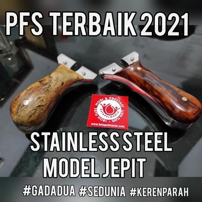 Ketapel PFS Stainless laminasi Sonokeling